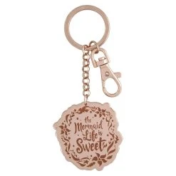 Disney Keychain - Ariel Quote - Make A Splash - Rose Gold