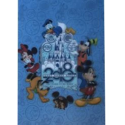 Disney Postcard - 2018 Mickey Mouse And Friends - Lenticular