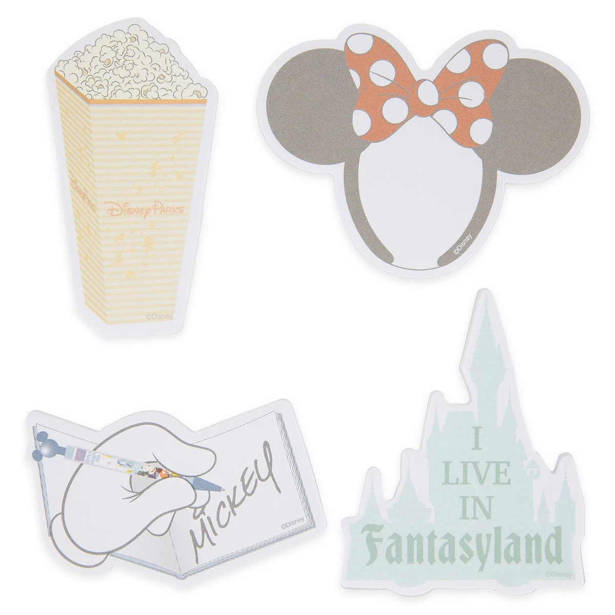 Disney Notepad Set - Disney Parks Icons Sticky 1 Disney Notepad Set - Disney Parks Icons Sticky