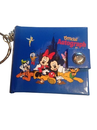 Disney Keychain - Official Autograph Book - Mickey Mouse & Friends