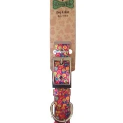 Disney Tails Dog Collar - Mickey & Minnie Hearts & Icons - Pink