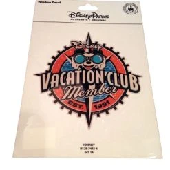 Disney Auto Window Decal - Disney Vacation Club Member