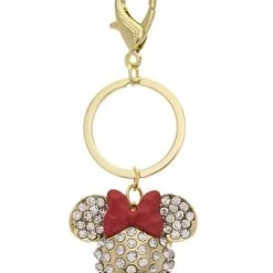 Disney Keychain - Minnie Mouse Icon Crystal - Gold