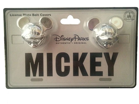 Disney License Plate Bolt Covers - Mickey Mouse