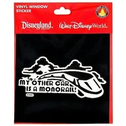 Disney Window Decal - My Other Car Is A Monorail
