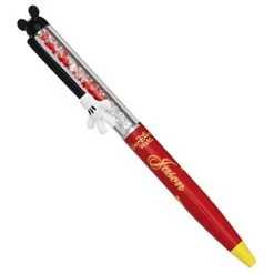 Disney Arribas Pen - Mickey Mouse Pen - Red And Clear Crystals