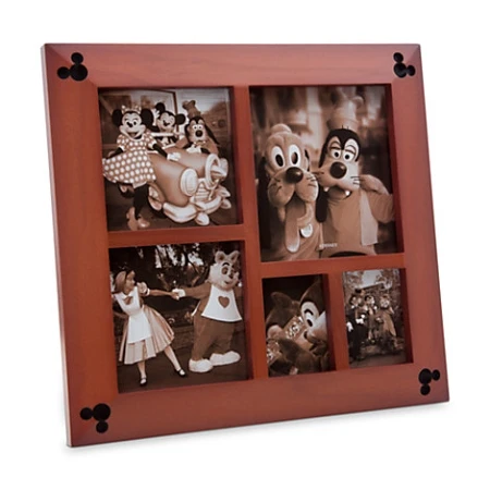Disney Photo Frame - Mickey Mouse Icon Wood - Multi-Window 1 Disney Photo Frame - Mickey Mouse Icon Wood - Multi-Window