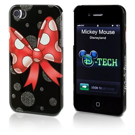 Disney Iphone 4 Case - Minnie Mouse Bow 1 Disney Iphone 4 Case - Minnie Mouse Bow