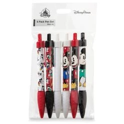 Disney Pen Set - Mickey Mouse Expressions - Set Of 6