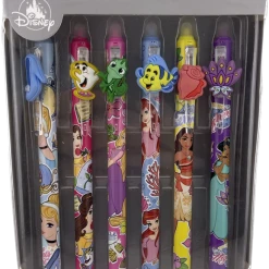 Disney Pen Set - Disney Princesses With Charms - Set Of 6