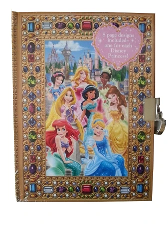 Disney Diary - Princess Lock Diary - 8 Princesses