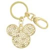 Disney Keychain - Mickey Mouse Webbed Icon - Gold