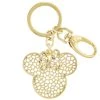 Disney Keychain - Minnie Mouse Webbed Icon - Gold