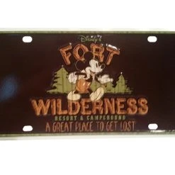 Disney License Plate - Fort Wilderness Resort & Campground