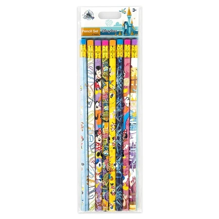 Disney Pencil Set - Disney Parks - Mickey And Friends - Passport 1 Disney Pencil Set - Disney Parks - Mickey And Friends - Passport