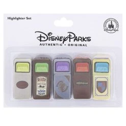 Disney Highlighter Set - Trash Can - Magic Kingom - 5 Pack