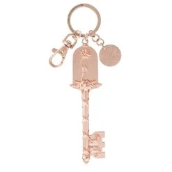 Disney Keychain - Beauty And The Beast Key - Rose Gold
