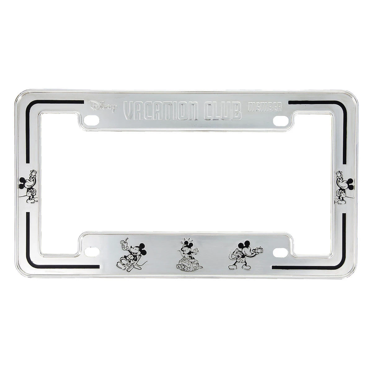 Disney License Plate Frame - Vacation Club Member - Metal 1 Disney License Plate Frame - Vacation Club Member - Metal