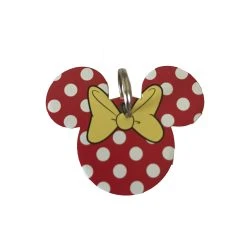 Disney Pet ID Tag - Minnie Mouse With Dots - Engraved