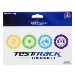 Disney Window Cling - Test Track Ride Icons