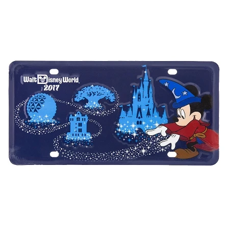 Disney License Plate - 2017 Sorcerer Mickey Mouse - Walt Disney World 1 Disney License Plate - 2017 Sorcerer Mickey Mouse - Walt Disney World