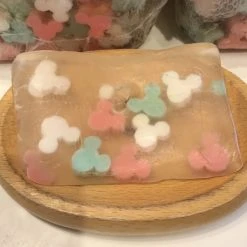 Disney Basin Fresh Cut Soap - Mickey - Clear With Pink, Teal, White