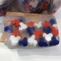 Basin Soap Disney Basin Fresh Cut Soap - Mickey - Clear With Red, White And Blue