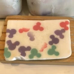 Disney Basin Fresh Cut Soap - Mickey - White With Pink, Purple, Green