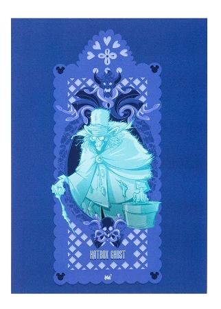 Disney Postcard - Hatbox - Haunted Mansion