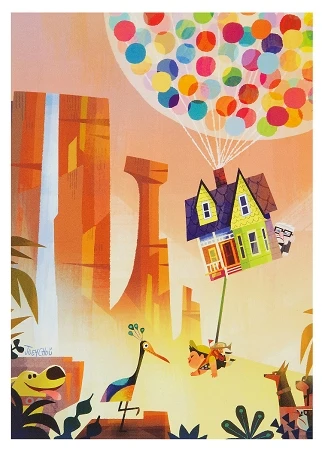 Disney Postcard - An Unlikely Adventure - UP 1 Disney Postcard - An Unlikely Adventure - UP
