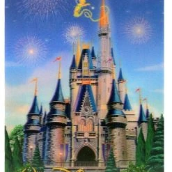 Disney Postcard - Cinderella Castle - Magic Kingdom - Lenticular