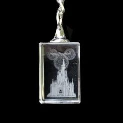 Disney Arribas Keychain - Etched Laser Cube - Assorted Characters