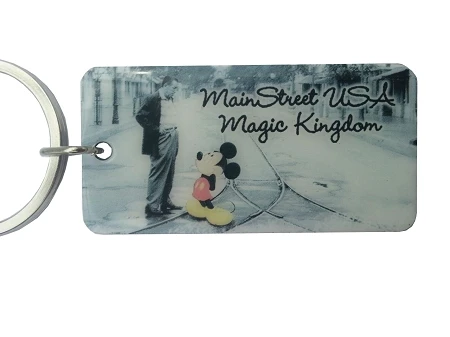 Disney Keychain - Main Street USA - Mickey Mouse & Walt
