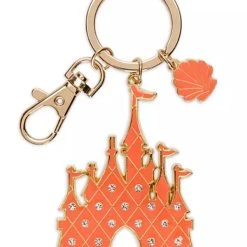 Disney Keychain - Fantasyland Castle - Coral