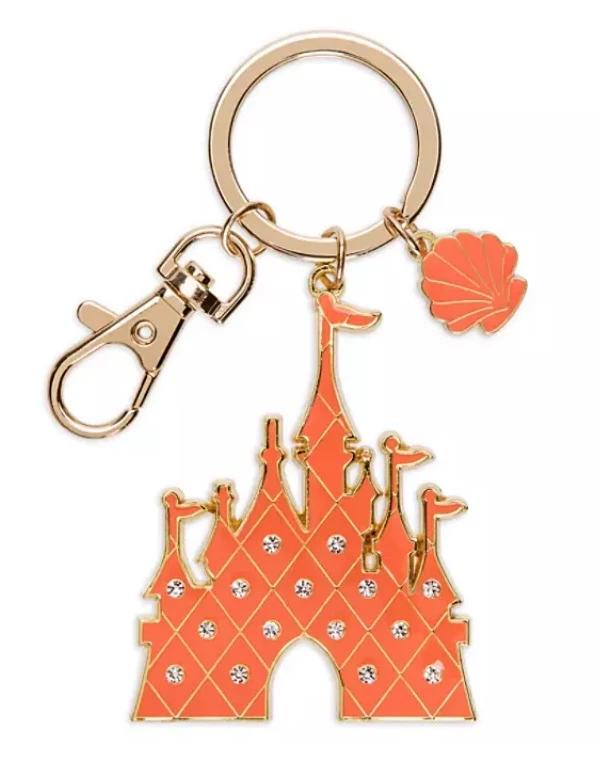Disney Keychain - Fantasyland Castle - Coral