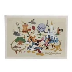 Disney Postcard - Disney Park Life Mickey Mouse & Friends