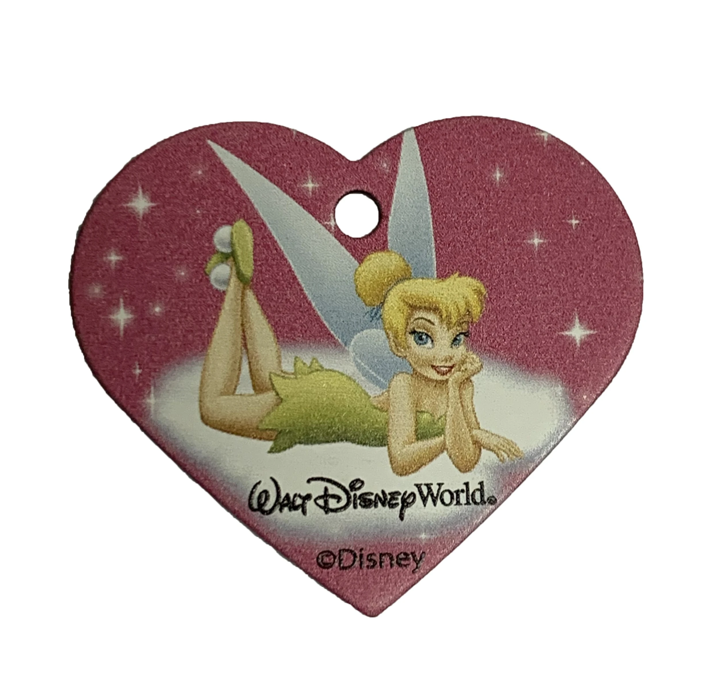 Disney Pet ID Tag - Tinker Bell Heart - Engraved