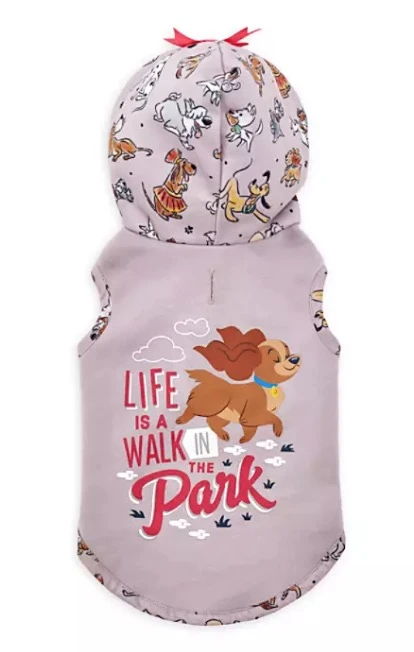 Disney Hoodie For Dogs - Disney Dogs - Walk In The Park 1 Disney Hoodie For Dogs - Disney Dogs - Walk In The Park