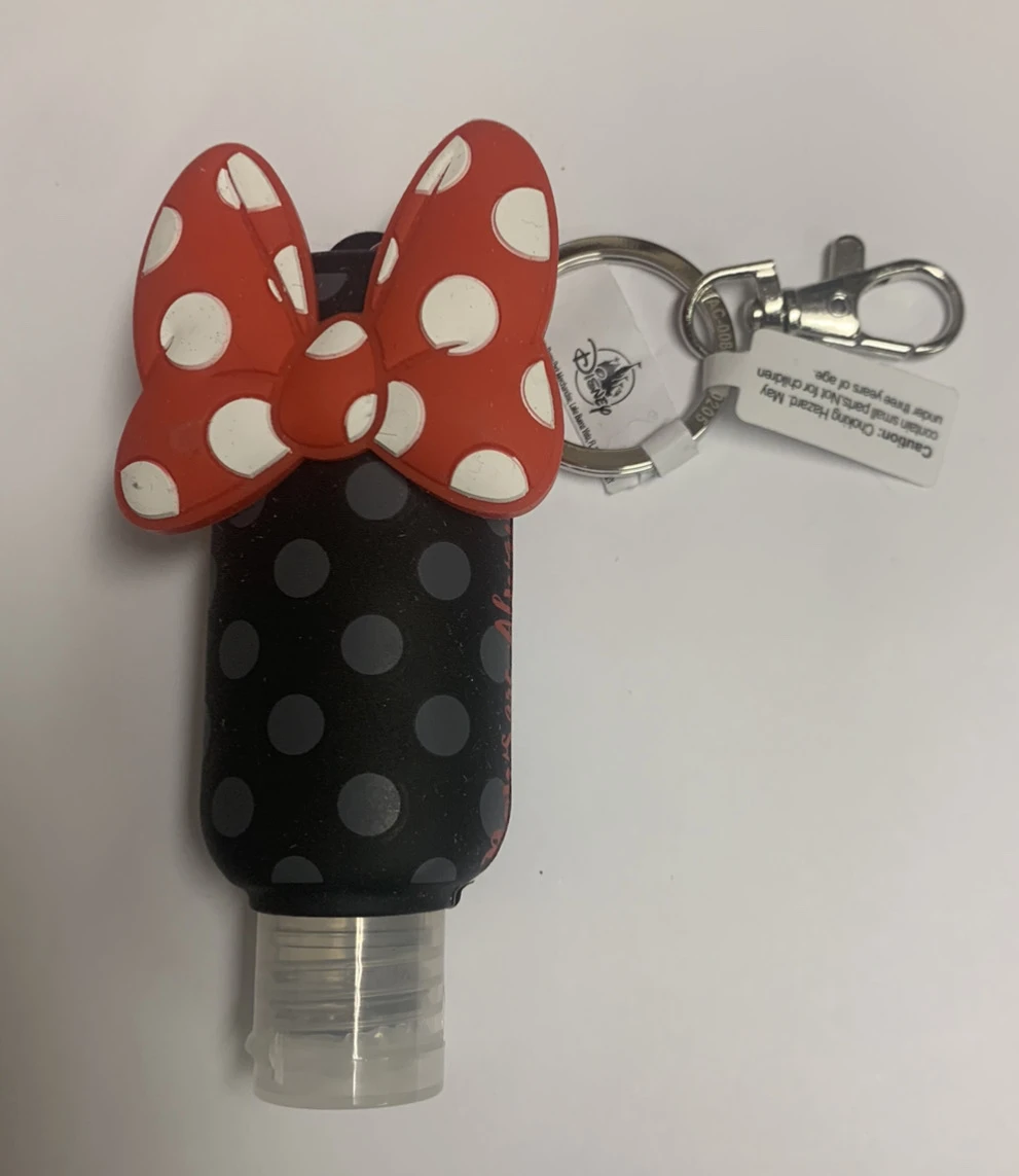 Disney Hand Sanitizer Keychain - Minnie Mouse Bow 1 Disney Hand Sanitizer Keychain - Minnie Mouse Bow