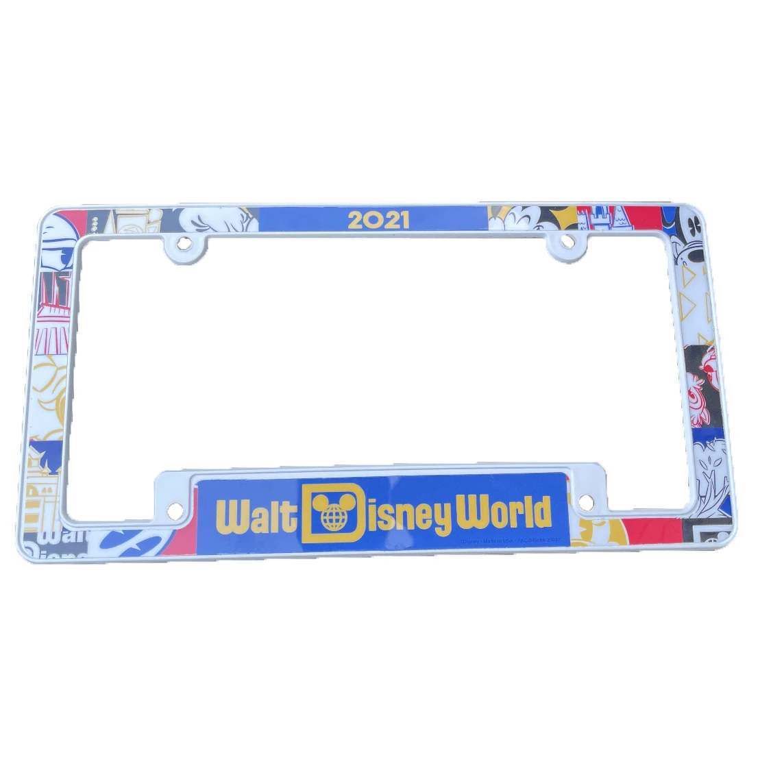 Disney License Plate Frame - 2021 Walt Disney World 1 Disney License Plate Frame - 2021 Walt Disney World
