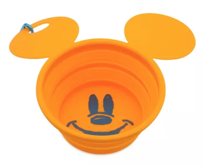 Disney Pet Bowl With Carabiner - Mickey Mouse Portable 1 Disney Pet Bowl With Carabiner - Mickey Mouse Portable