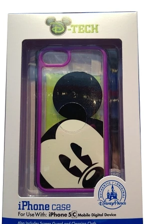Disney IPhone 5C Case - Mickey Mouse - Clear Purple